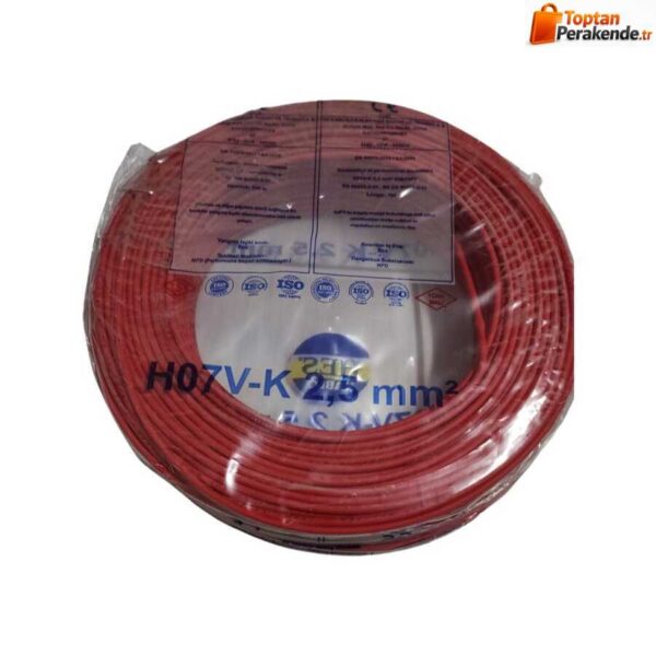 Hes Nyaf Kablo 2,5 mm² Kırmızı ( H07v-K )